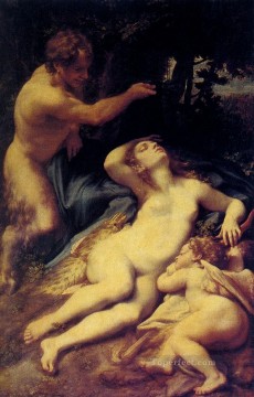 Antíope Manierismo renacentista Antonio da Correggio Pinturas al óleo